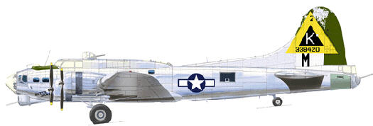 drawing of the B-17G Bette Jane [15 kB]